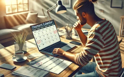 DALL·E 2024 08 12 13.23.57 A realistic image of a person sitting at a desk in a modern office or home setting organizing a payment calendar. The person is focused on a laptop o 400x250 - Blog